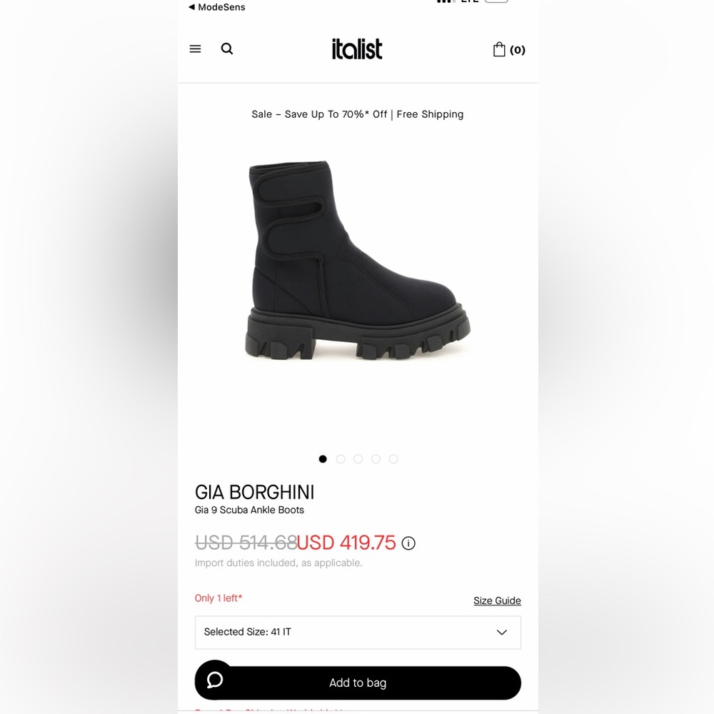 COPY - GIA BORGHINI SCUBA BOOTS - Picture 2 of 4